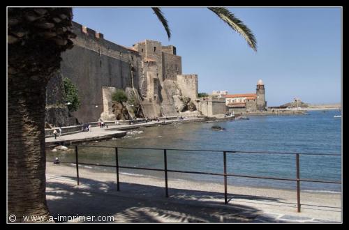 Carte postale du fort de Collioure.