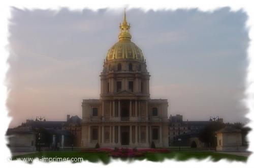 Carte postale des invalides  Paris.