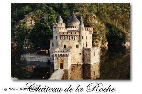 Chateau de la Roche Carte postale du château de la Roche, en Rhône Alpes.