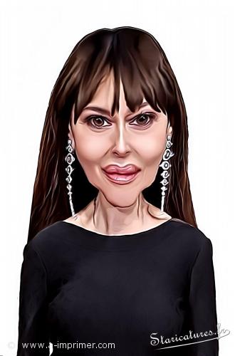 Caricature de Monica Bellucci