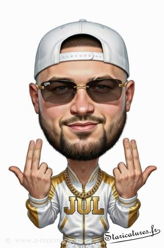 Jul Carte postale caricaturale de Jul
