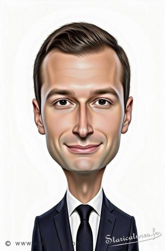 Jordan Bardella Carte postale caricaturale de Bardella Jordan