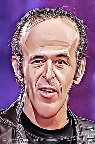 Jean-Jacques Goldman Carte postale caricaturale de Jean-Jacques Goldman