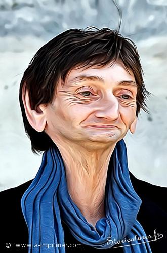 Pierre Palmade Carte postale caricaturale de Pierre Palmade