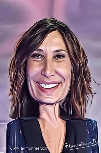 Zazie Carte postale caricaturale de Zazie