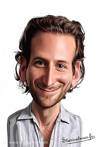 Bradley Cooper Carte postale caricaturale de Bradley Cooper