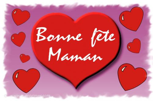 Gros coeur Carte postale d'un gros cœur pour la fête des mères.