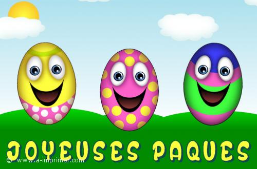 Les oeufs Des oeufs de pâques peints.