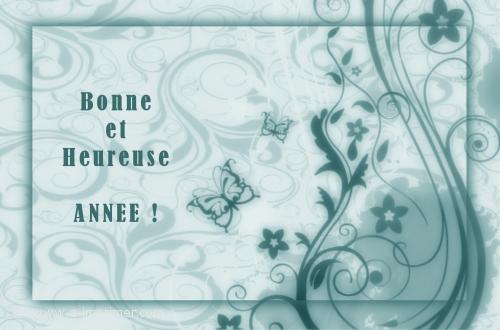 Bonne Année Carte postale fleurie, Bonne Année 2021