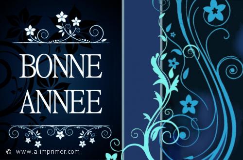 Bonne Année Carte postale fleurie, Bonne Année. 2021