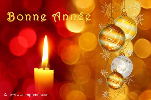 Bonne Année Une jolie bougie pour souhaiter une bonne année 2021