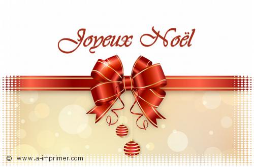 Carte postale pour souhaiter un joyeux nol