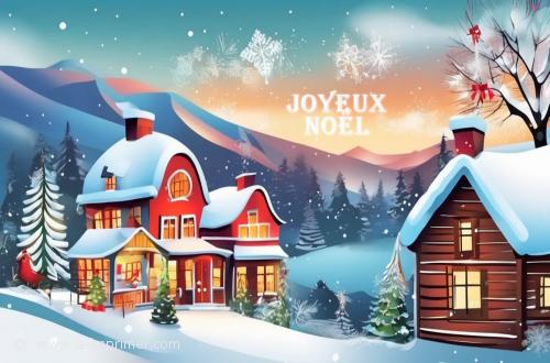 Joyeux Noël Carte postale pour souhaiter un joyeux Noël