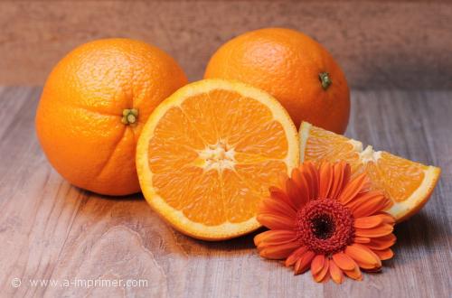Oranges Une jolie carte d'oranges