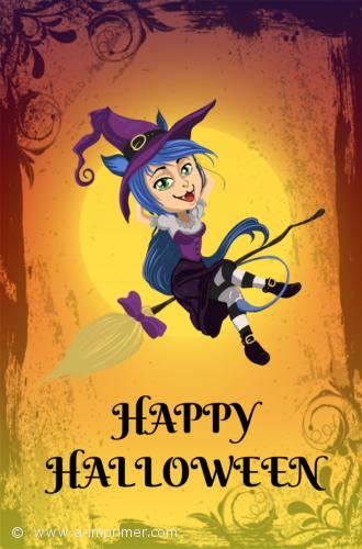 Halloween Une carte postale pour halloween