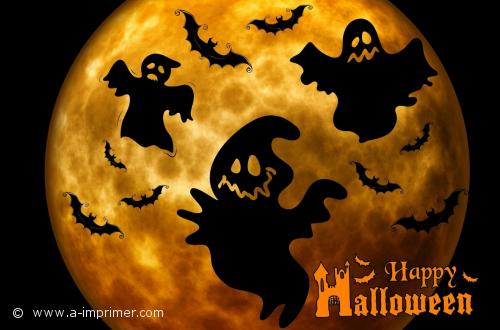 Carte postale pour halloween