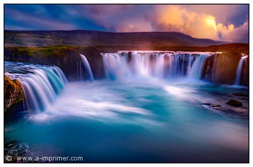 Des cascades en islande