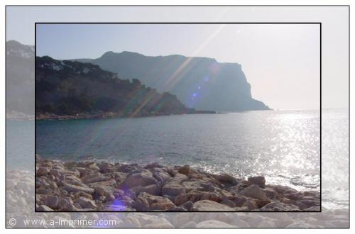Cassis Carte postale de falaises à Cassis.