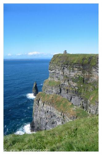 Carte postale de falaises (Cliffs of Moher) en Irlande.