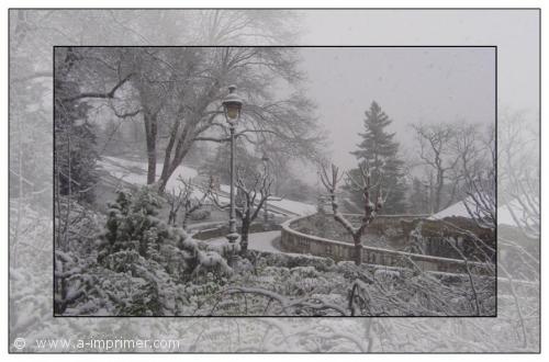 Carte postale du parc de Montmartre  Paris.