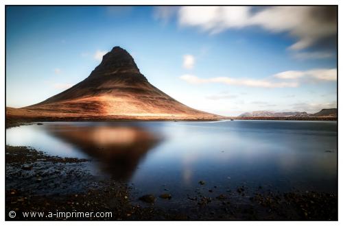 Une belle photo de l'islande