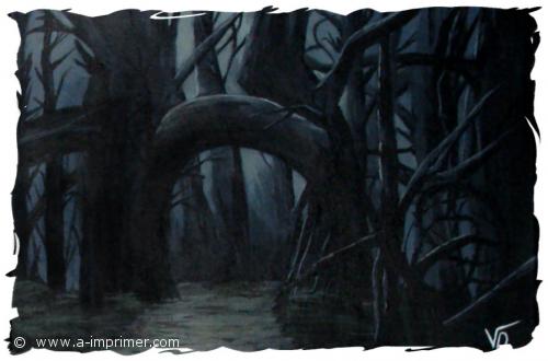La forêt Tableau d'une forêt obscure